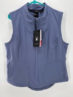 Spyder Active Quilted Women’s Vest in Light Blue Size XL